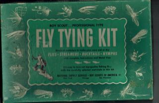 Vintage Boy Scout Fly Tying Kit National Supply Service Very Good