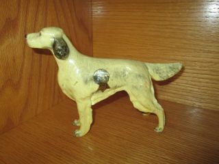 Vintage Mortens Studio Pointer Show Dog Figurine With Metal Core Minor Issues