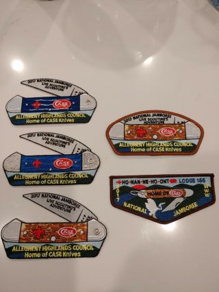 Allegheny Highlands Council Bsa 2017 Nj Patch Set (full With Delegate And Oa.