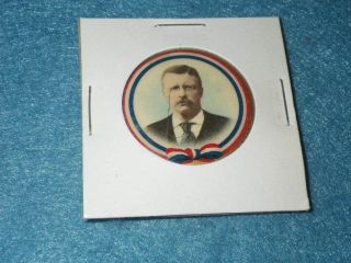Teddy Roosevelt 1904 Political Campaign Pin 2 - 1.  25 " - Pinback - W&h