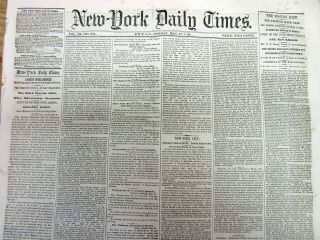6 1854 Newspapers Police Capture Runaway Slave Anthony Burns & Boston Riots