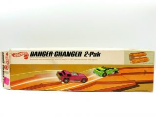 Hot Wheels Danger Changer 2 Pak,  Vtg 1970 Mattel Redline Sizzlers