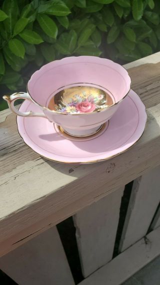 Vintage Paragon Bone China Teacup And Saucer,  Double Warrant
