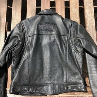 ⭐super Women’s Leather Hd Harley Davidson Riding Jacket Size Medium