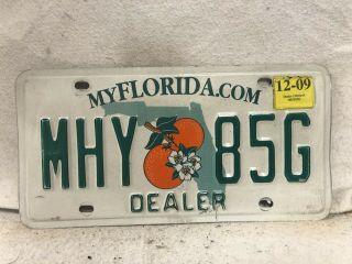 2009 Florida Dealer License Plate