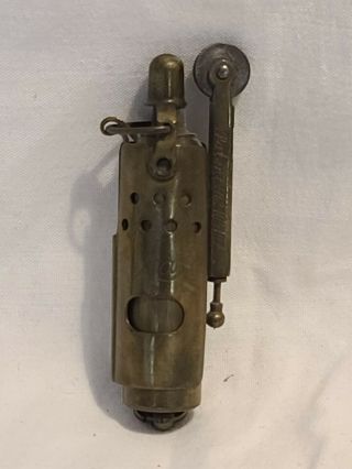 Vintage 1920s Wwi Brass Trench Lighter Imco Made In Austria W/ Patent No.  105107