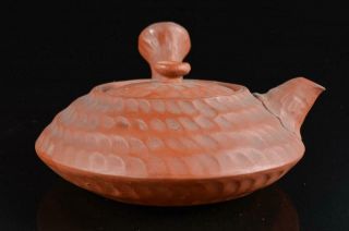 8407: Japanese Banko - Ware Brown Pottery Teapot Kyusu Sencha,  Tea Ceremony