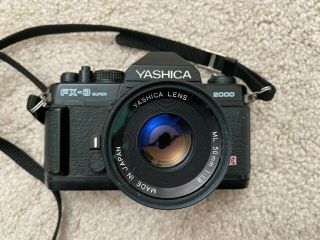 Vintage Yashica Fx - 3 2000 35mm Film Camera W/50mm Prime Lens