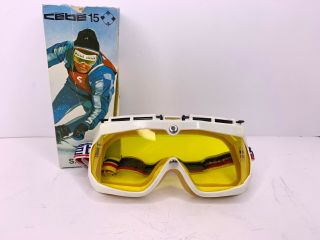 Vintage Cebe 15 Ski Goggles 39400 Morez With Box