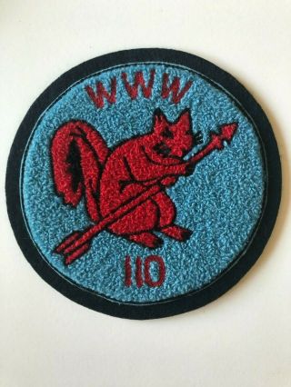 Michigamea Lodge 110 Oa C1 Chenille Patch Order Of The Arrow Boy Scouts