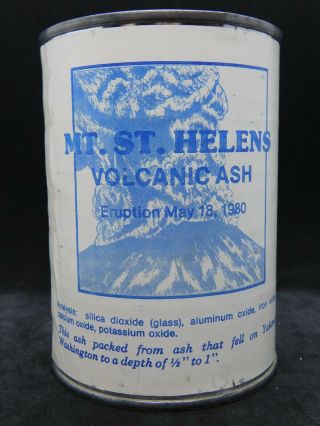 Vintage Mt.  St.  Helens Volcanic Ash In A Can Eruption May 18,  1980