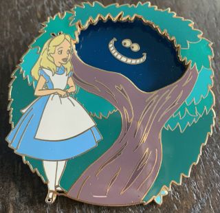 Disney Le 500 Pin Alice In Wonderland Cheshire Cat Spinner Pin