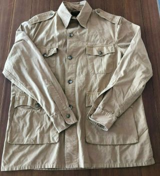 Vintage Willis & Geiger Hemingway Bush/safari Jacket Sz 42 Usa