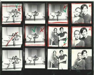 Jerry Hall Bryan Ferry 10x8 Vintage Photographers Contact Sheet