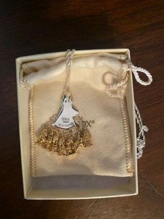 Collectible Lenox Disney Snow White & 7 Dwarfs Sterling Silver Necklace,  W/Box 3