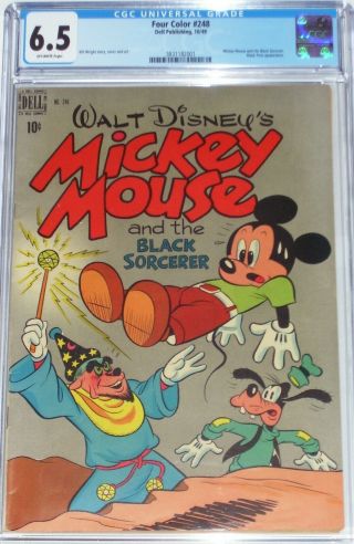 Four Color 248 Cgc 6.  5 Mickey Mouse And The Black Sorcerer From Oct 1949