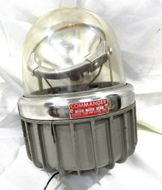 Vintage Federal Signal Commander 371 Fire Strobe Clear Dome,  Complete