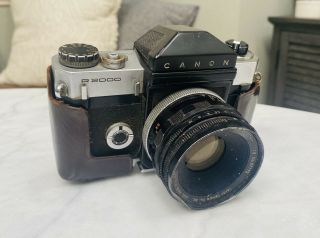 Vintage Canon R 2000 Camera (with 50mm R F1.  8 Lens)