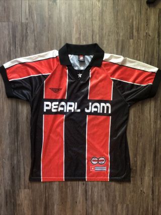 Vintage Pearl Jam Soccer Jersey Shirt 1998 World Tour Mens Xl Band Rare Merch