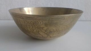 Vintage Chinese Ming Xuande Bronze Bowl Stamp on Bottom 2
