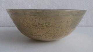 Vintage Chinese Ming Xuande Bronze Bowl Stamp on Bottom 3