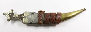 Vintage Saudi Arabia Wahabite Jambiya knife dagger Arab LARGE 18 belt sharp A, 3