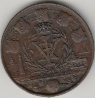Medal 1897 England Anniversary 60th Jubilee Of Queen Victoria 