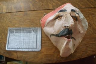 Antique Independent Order Of Odd Fellows Ceremonial Mask