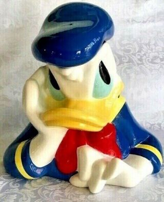 Disney - Treasure Craft - Donald Duck Ceramic Cookie Jar Retired