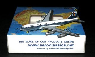 Aeroclassics Boeing 720b Olympic Airways Sx - Dbg 1/400 Scale