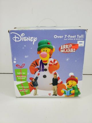 Gemmy Airblown Disney Tigger Outdoor Christmas Snowman Inflatable 7 