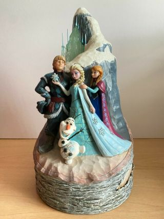 Disney Traditions Frozen ' Worth Melting For ' 4048651 Carved By Heart Statue 2