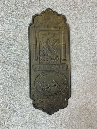 Vintage Sharps Rifle Company Armory Brass Door Plate Plaque