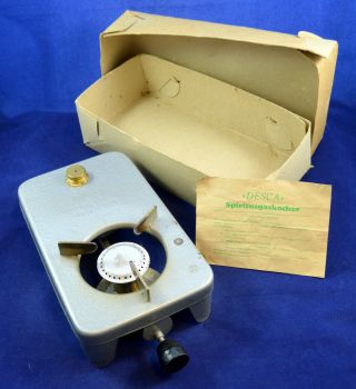 Vintage German Gdr Portable Camp Stove Desca,  Box Rare