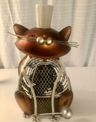Deco Breeze Electric Fan Chef Cat With Bobble Head Retro Model Dbf0172