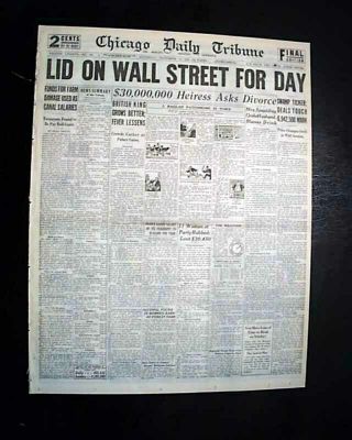 Roaring Twenties Economic Prosperity Highs Pre Stock Market Crash 1928 Newspaper