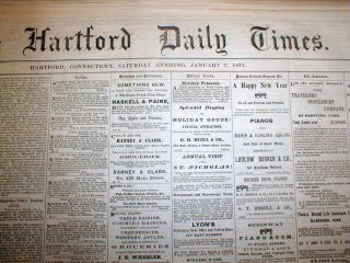 24 Hartford Connecticut Newspapers 1871 Franco Prussian War France Vs Germany