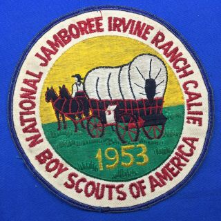 Boy Scout 1953 National Jamboree Irvine Ranch Calif.  Jacket Patch