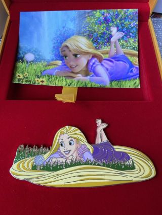 Disney Hot Art Acme Rare Jumbo Pin Litho Le 100 Tangled Rapunzel Dandelion