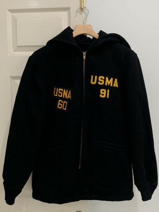 Vtg West Point Cadet Store Wool Coat Jacket Letter Usma
