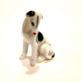 Vintage Porcelain Bisque Greyhound Whippet Dog Figurine Statue
