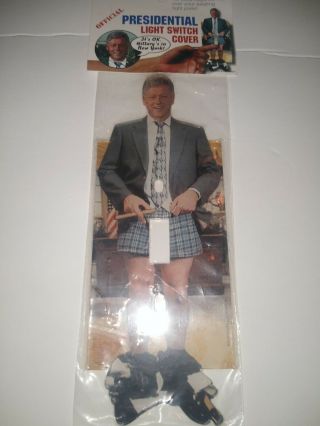Bill Clinton Presidential Light Switch Cover Naughty Novelty Vintage 1999