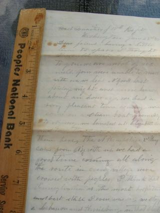 Rare Civil War Soldier Letter C1861 Mentions Jefferson Davis Great Content