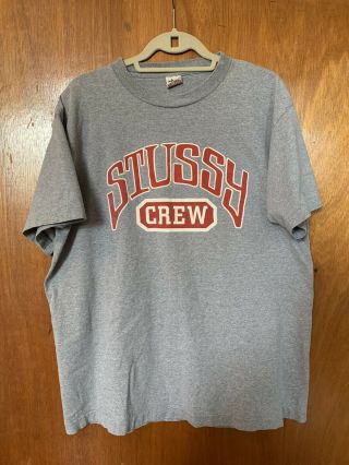 Vintage Stussy Crew Made In Usa Xl