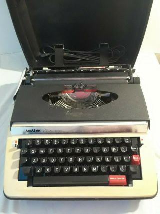 Vintage 1974 Brothers Electric 3000 Portable Travel Fold Up Typewriter