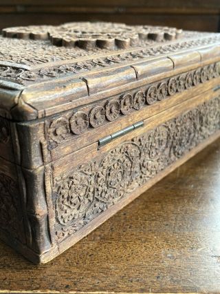 Old Anglo Indian Oriental Wooden Box
