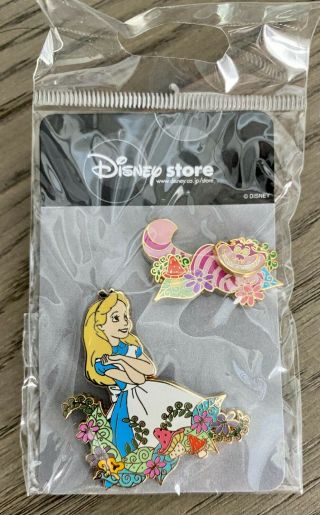 Rare Jds Disney Alice In Wonderland Cheshire Cat Limited Edition Le 700 Pin Set
