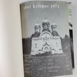 1971 General HH Arnold High School American Wiesbaden West Germany - Der Krieger 2