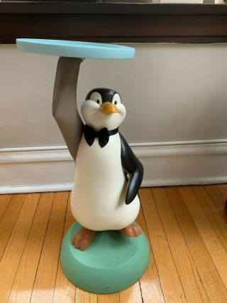 Mary Poppins Disney Penguin Collectible Large 21.  5 Inch Tall Pedestal Statue