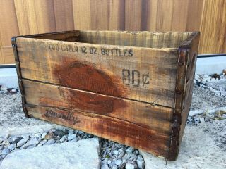 Vintage Wooden Beer Crate Grain Belt Minneapolis Brewing Co.  Minnesota Wood Box